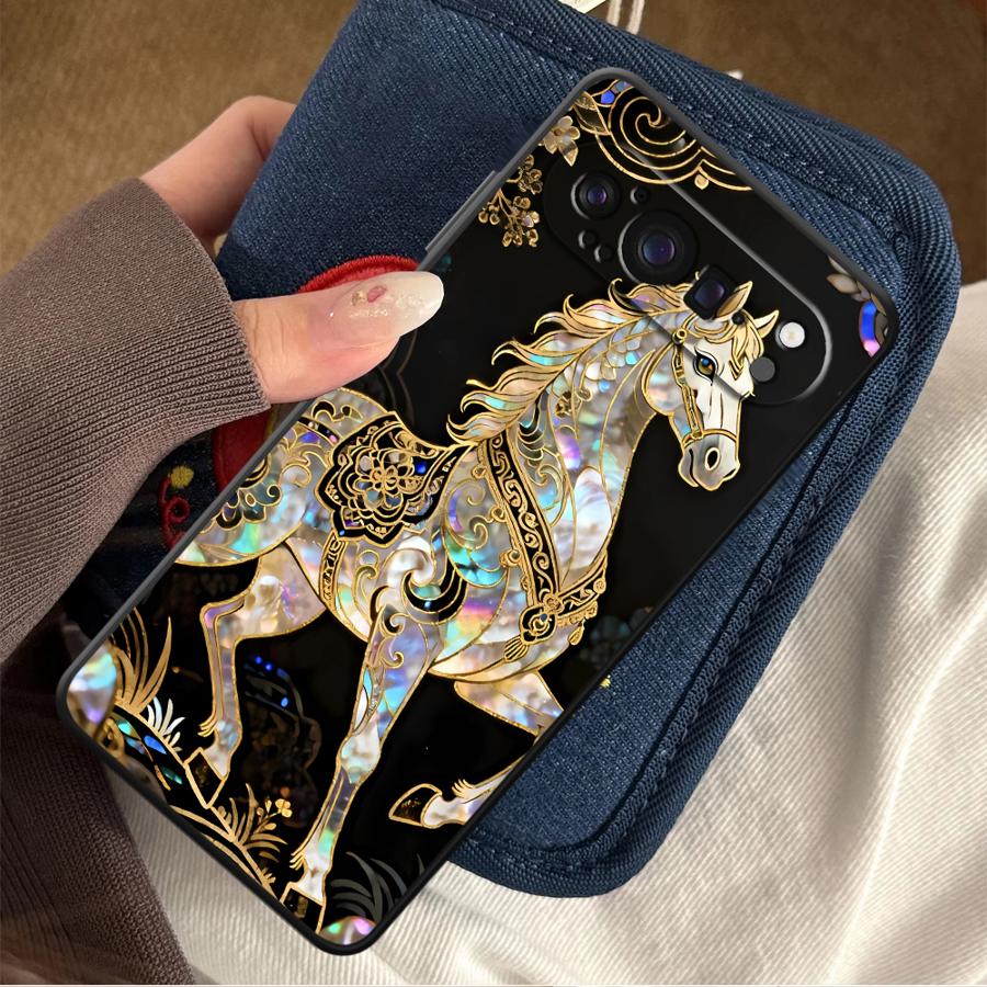 Google Pixel 9 Pro - Чехол Lucky Horse Funda для телефона