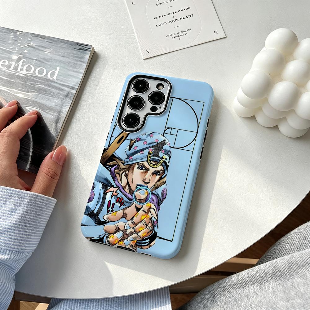 Samsung Galaxy S25 - Крутой аниме-чехол J-JOJO Steel Ball Run